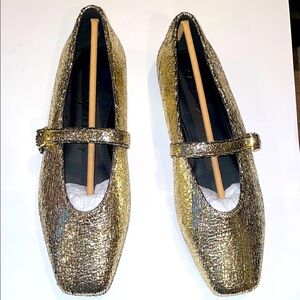 Katy Perry Collections The Evie Mary Jane in Metallica Gold New Size 10
